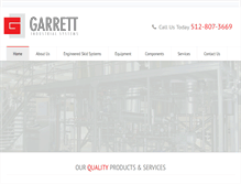 Tablet Screenshot of garrett-ind.com